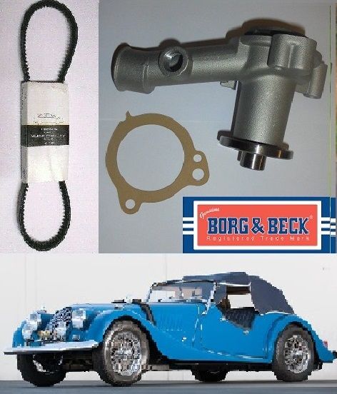 WATER PUMP & FAN BELT (Morgan 4/4) (997, 1340 & 1500) (**1960- 68 Only**) 